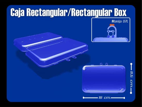 Caja Multiusos Exhibidora Rectangular